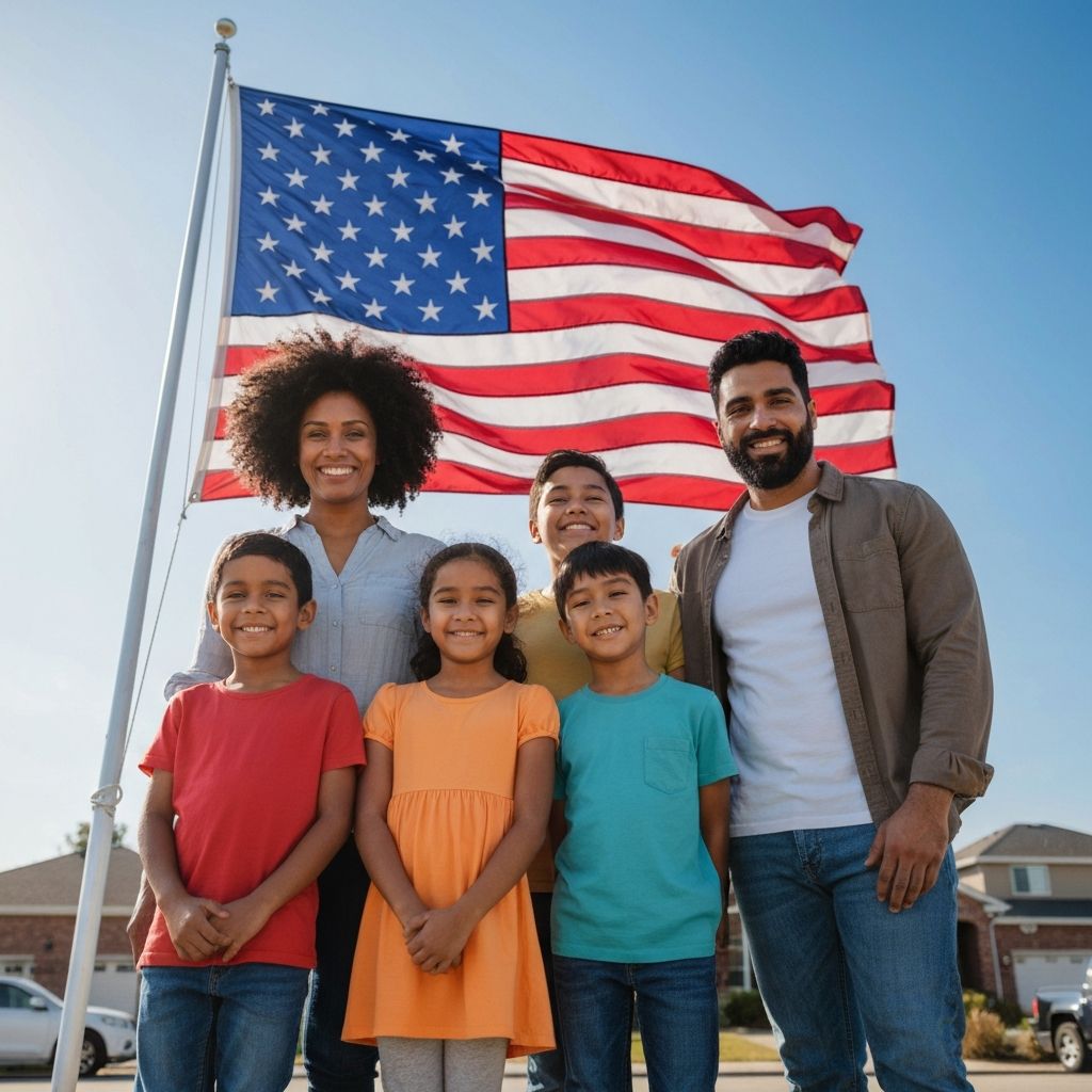 Happy Family Achieving American Dream - EB-5 Visa Success